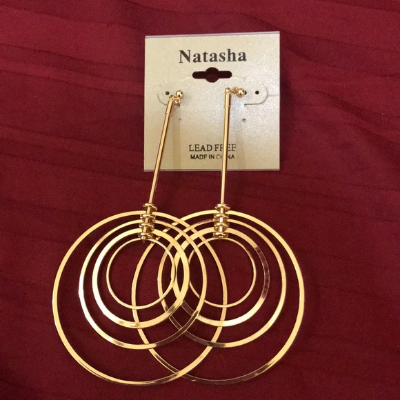 Jewelry - 🆕 NWT Long, Concentric Earrings